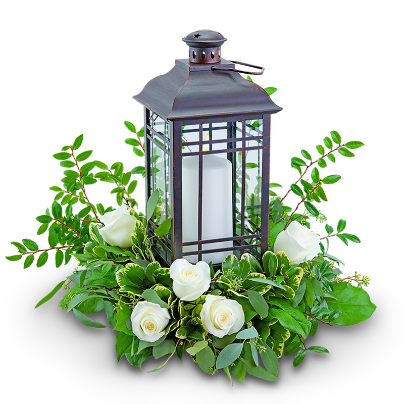 Signature Rustic Rose Lantern