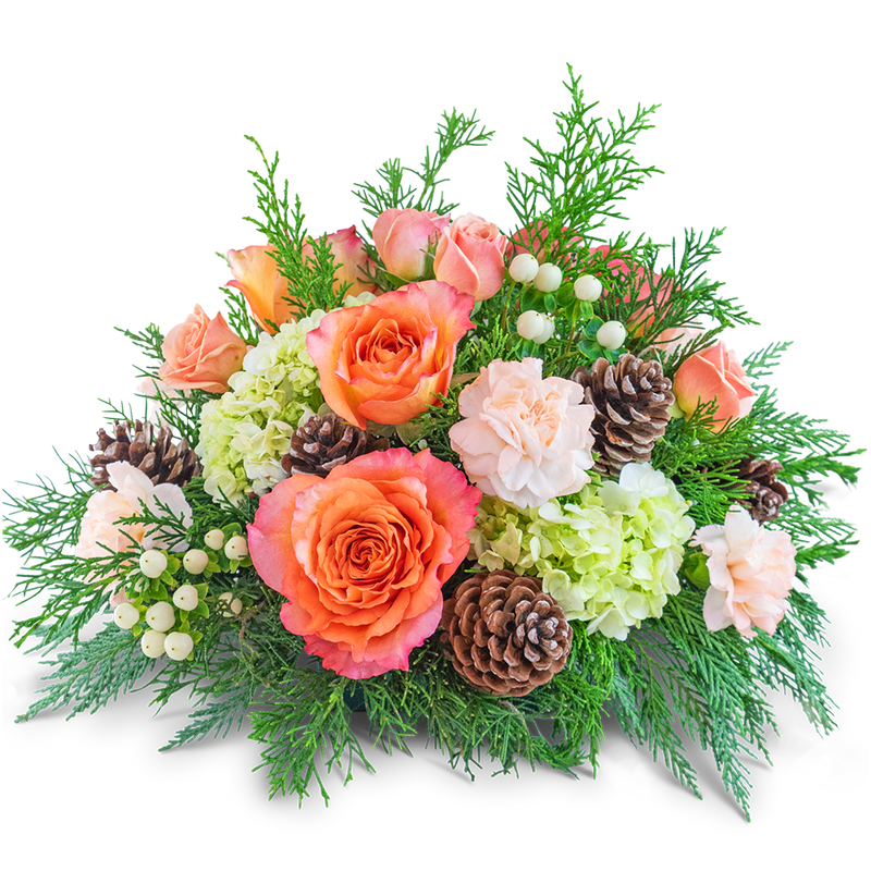 Frosted Peach Centerpiece