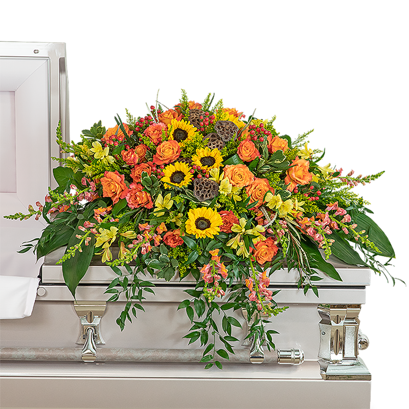 Sunset Reflections Casket Spray