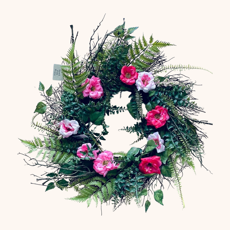 Pink Rose Wreath